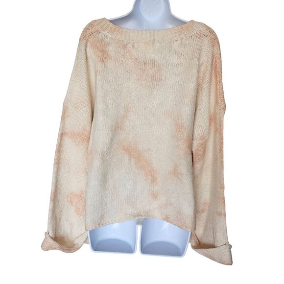 Anthropologie Oversize Maggie Bell Sleeves Knit Pullover Sweater Cream Women's M - Picture 5 of 13